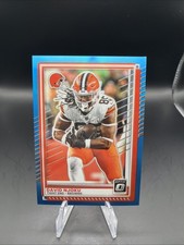 2025 Panini Donruss Optic - David Njoku #76 Neon Blue Prizm /399