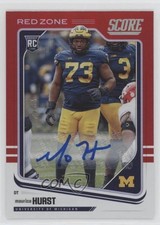 2018 Score Rookies Red Zone Signatures 13/20 Maurice Hurst #340 Auto h3a
