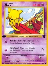 Abra 49/82 Common Team Rocket 1st Edition Non Holo Pokémon Card