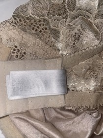 Wacoal 20421 Underwire Unlined Full Coverage Lace Bra size 38D nude