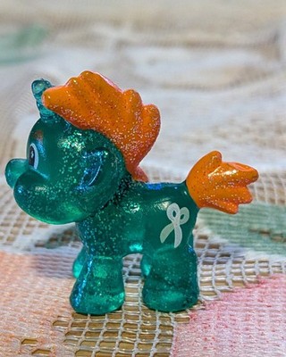 SNIPSY SNAP Hasbro C-029A Translucent & Glittery Mini MLP Pony Figure ~2''