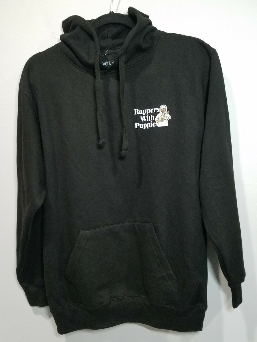 Dog Limited Rappers With Puppies Rare Hip Hop Black Hoodie Dog Limited Rappers With Puppies Rare Hip Hop Black Hoodie