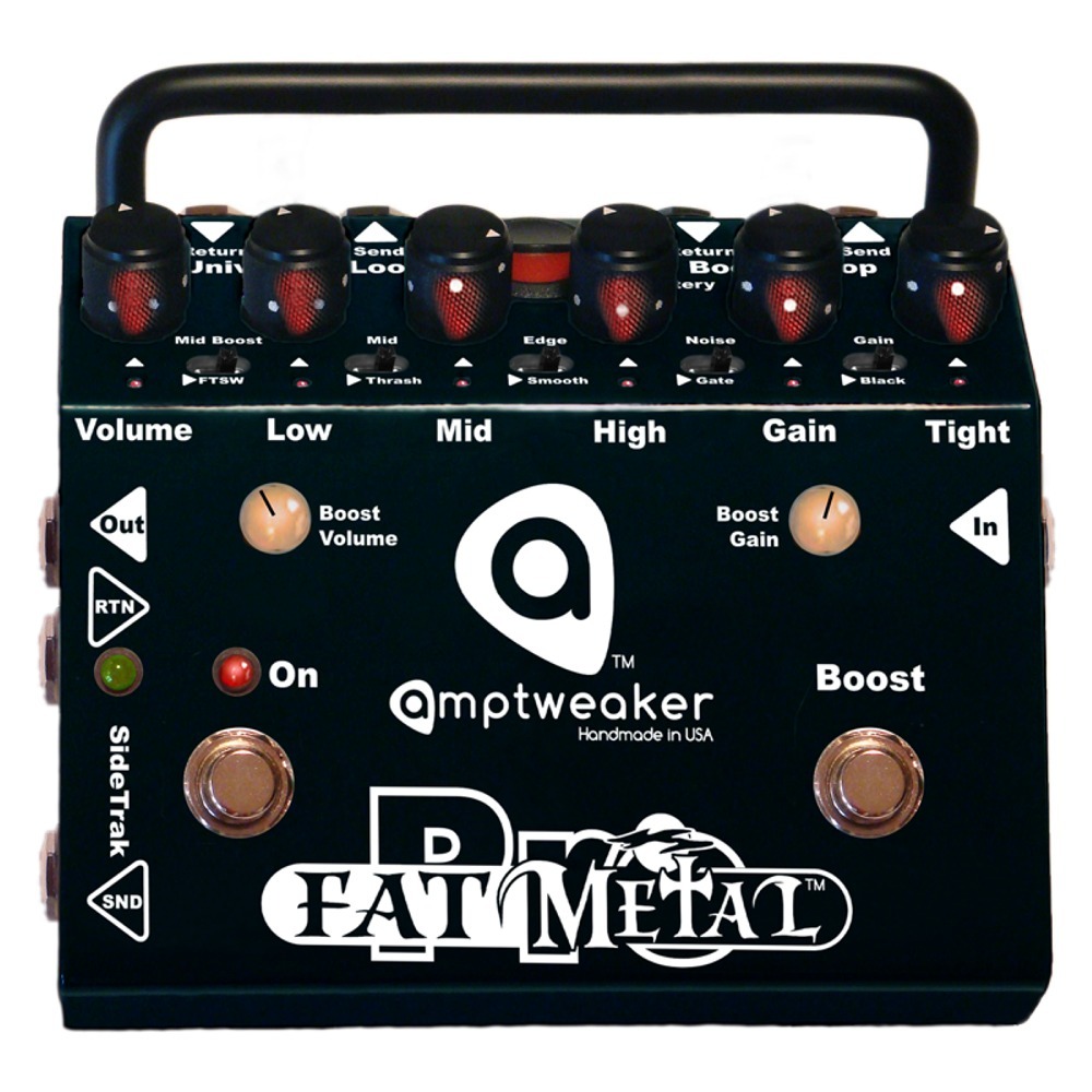 Amptweaker Fat Metal Pro Distortion Guitar Effects Pedal with SideTrak Amptweaker Fat Metal Pro Distortion Guitar Effects Pedal with SideTrak