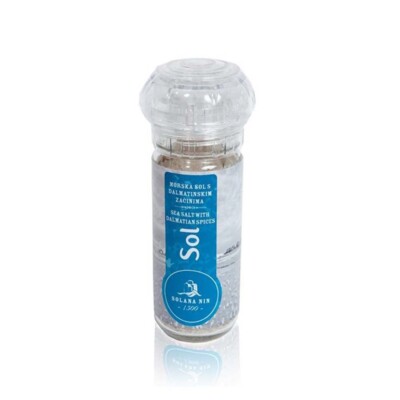 Solana Nin - Meersalz - mit dalmatinischen Kräutern - Salzmühle - 2x100g