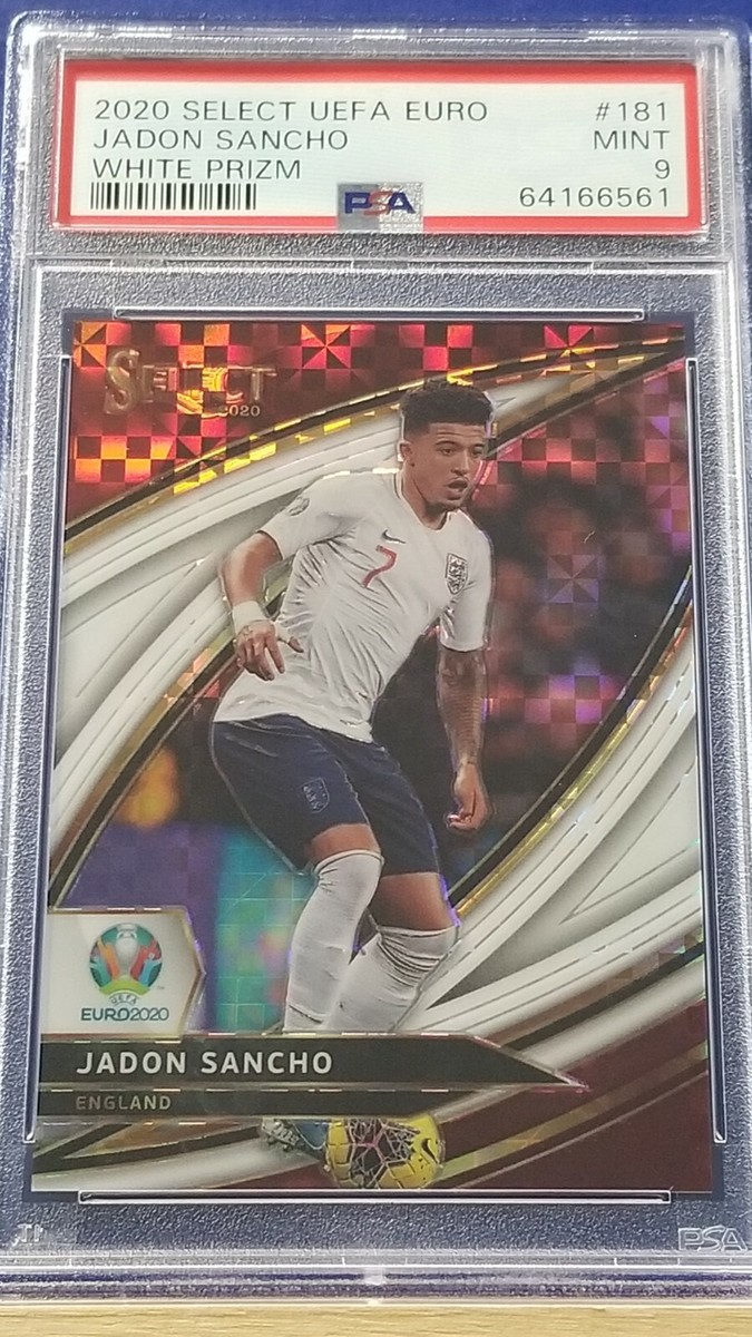 Jadon Sancho - 2020 Select UEFA Euro White Prizm PSA 9 #48/60 | eBay