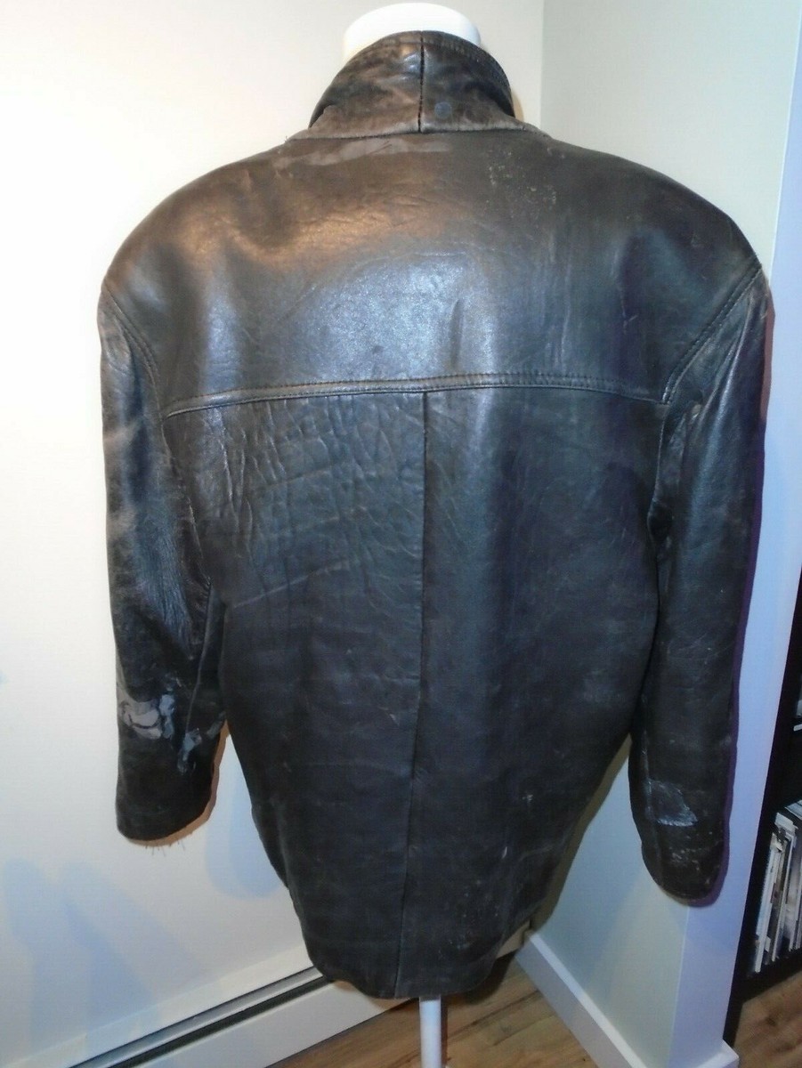 Vintage Cencini Leather Design London New York Jacket Size Vintage Cencini Leather Design London New York Jacket Size
