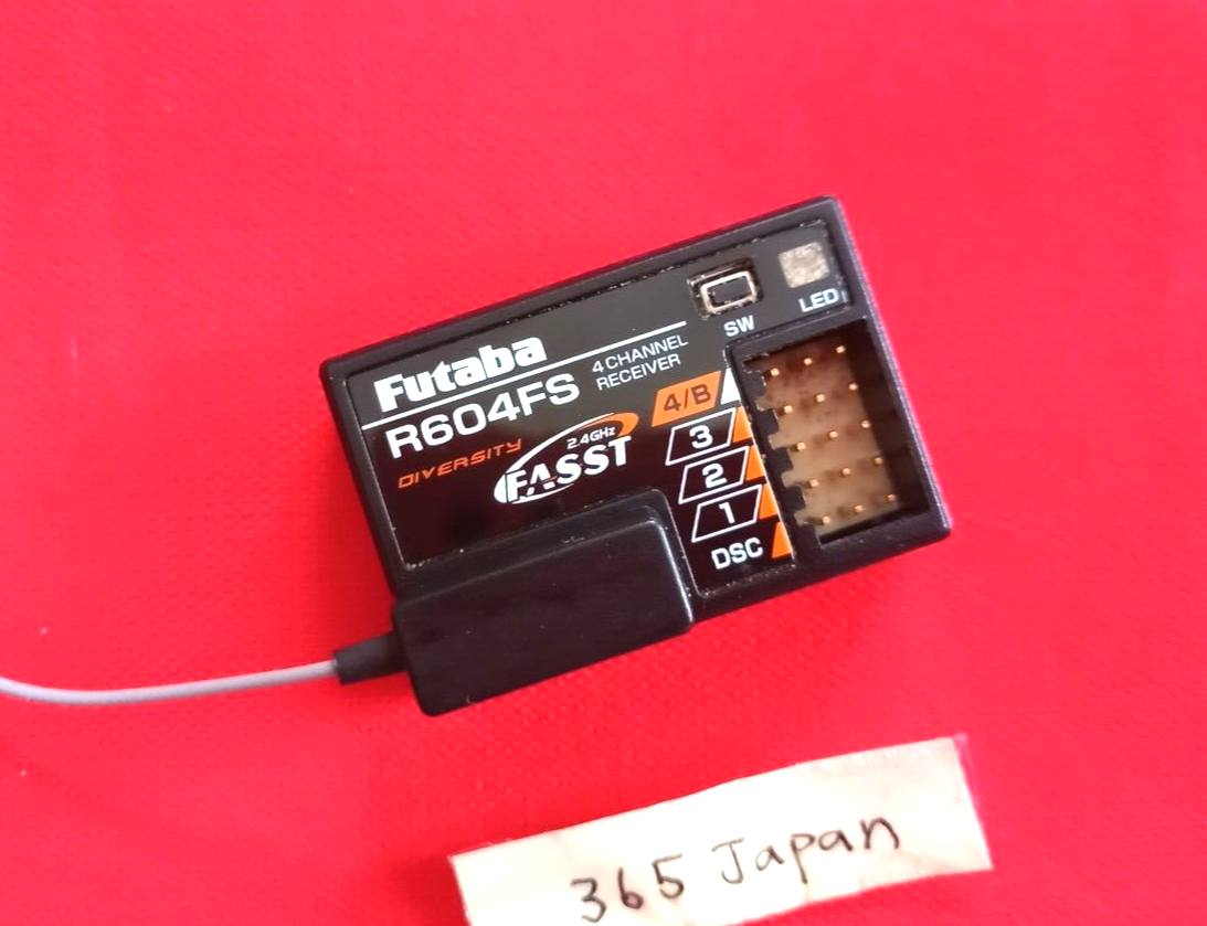 Futaba R604FS 4-Channel Receiver 2.4GHz FASST C2 4PK 4PKS 4PX 7PX