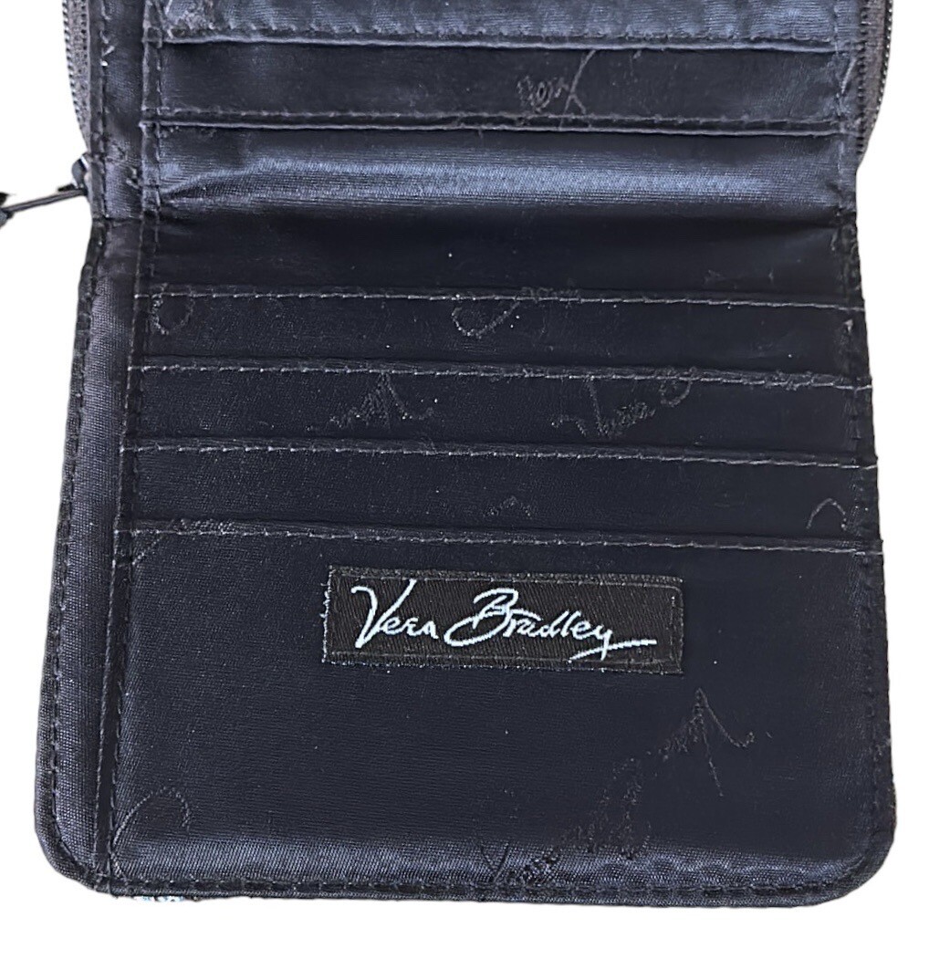 Vera Bradley Java Blue Brown Turquoise Retired Pa… - image 9