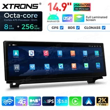 14.9" Android 14 8Core 8+256GB Car Stereo GPS For BMW 5 Series F10 F11 NBT 13-16