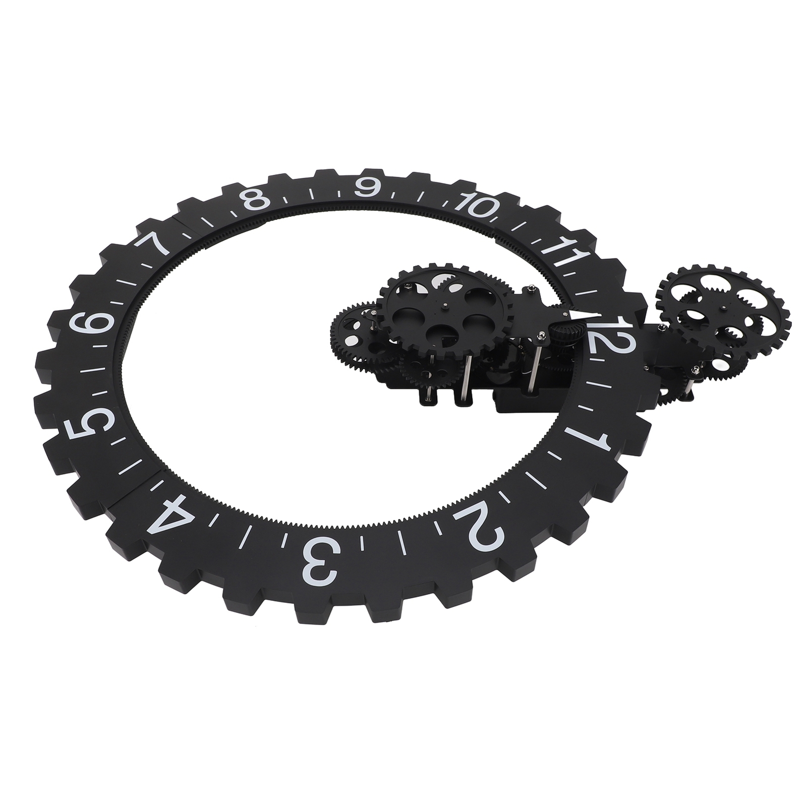 3D Moving Gear Clock Retro Hanging Gear Clock Mechanical Wall Clock