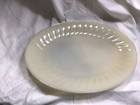 Fire King Oven Ware Off White Oval Ribbed Glass Vintage 12"X9.5" Platter — photo 1