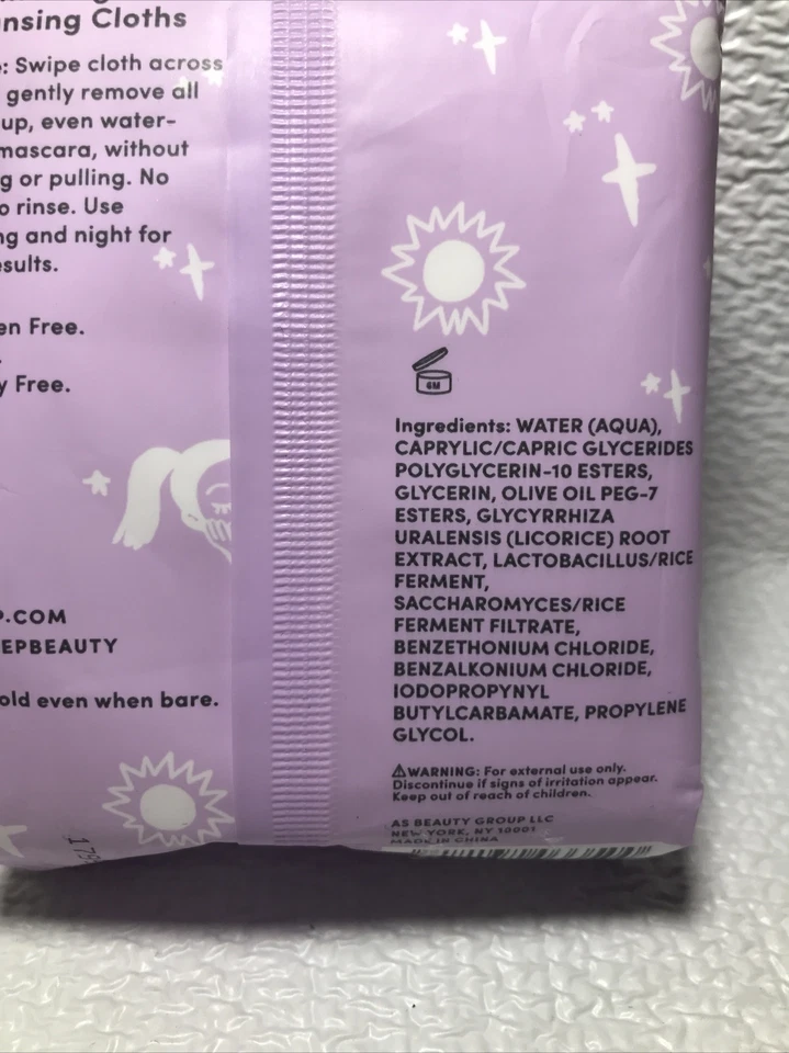 NEW JULEP Love Your Bare Face Brightening Cleansing Cloths 30 Towelettes Wipes - Image 4 of 4