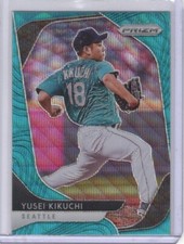 2020 Panini Prizm Teal Wave Prizm #150 Yusei Kikuchi Seattle Mariners