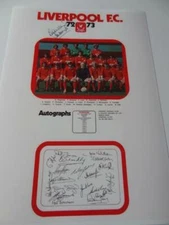 LIVERPOOL FC 1972-73 BILL SHANKLY KEVIN KEEGAN EMLYN HUGHES +TEAM SIGNED REPRINT