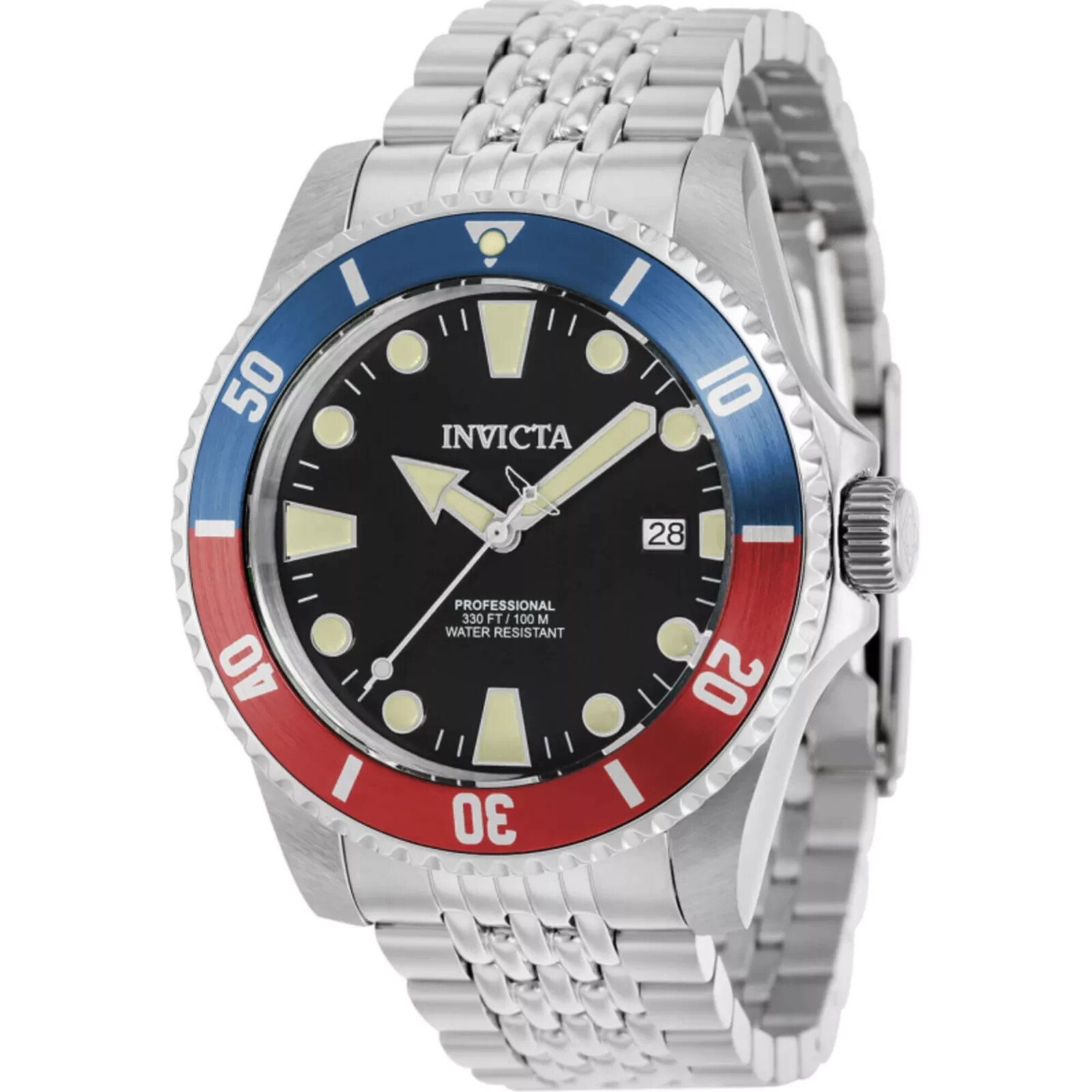 Invicta Pro Diver Black Dial Pepsi Bezel Automatic/Mechanical