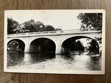 Memorial Bridge - Proctor, VT - Antique Real Photo Postcard RPPC