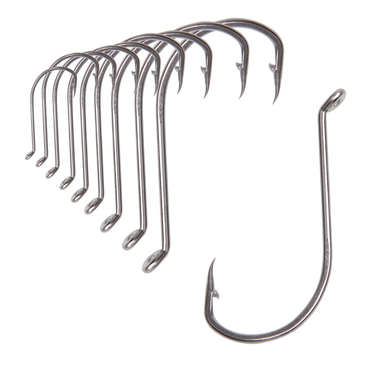 Stainless Steel Octopus Fishing Hook Long Shank 92554 Barbed Hook Size  1/0-10/0