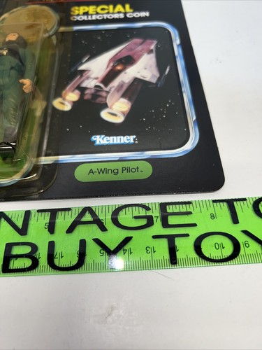 A-WING PILOT Star Wars Power Of The Force 92 Back 1984 MOC Vintage READ Kenner - Picture 8 of 24