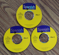 The Learning Company Spanish for Everyone 3 Disc CD-ROM 1997 DISC ONLY