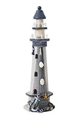 Wood Lighthouse Nautical Themed Ornaments Rustic  Decorative