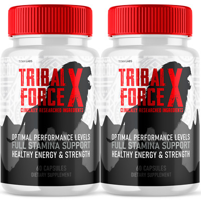 Tribal Force X Supplement - Boost Performance, Energy, & Male Vitality (2 Pack