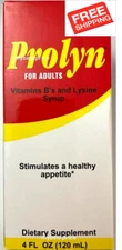 Prolyn Jarabe Adultos - Syrup for Adults 4oz Vitamins B's for healthy appetite