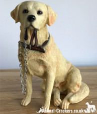 Golden Labrador large 18cm quality lifelike Leonardo ornament figurine, boxed
