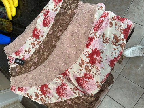 Current Mood Red & Brown XS Mini Skirt NWT