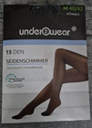 Damen Strumpfhose Feinstrumpfhose Seidenschimmer 15DEN Gr: M  Schwarz NEU OVP