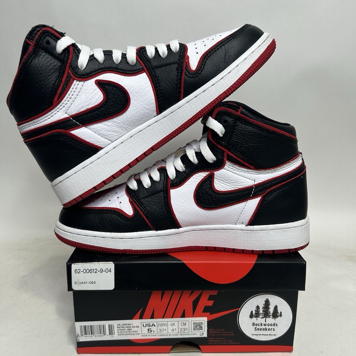 Nike Air Jordan 1 Retro High OG BG “Bloodline” 575441-062 5Y