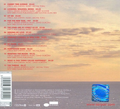 AGA ZARYAN - LOOKING WALKING BEING NEW CD