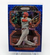 Rhys Hoskins 2022 Panini Prizm Baseball #140 Blue Donut Circles #d/199 Phillies
