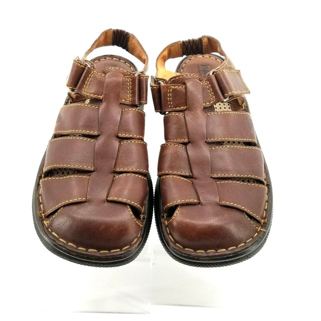 Born Womens US 6 EU 36.5Leather Fisherman Style Sandals Adj Straps