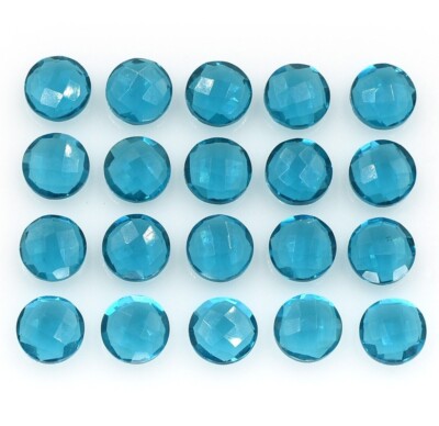 London Blue Topas Runde Form Edelstein 10 Mm Facettierte Briolette Perlen Strang