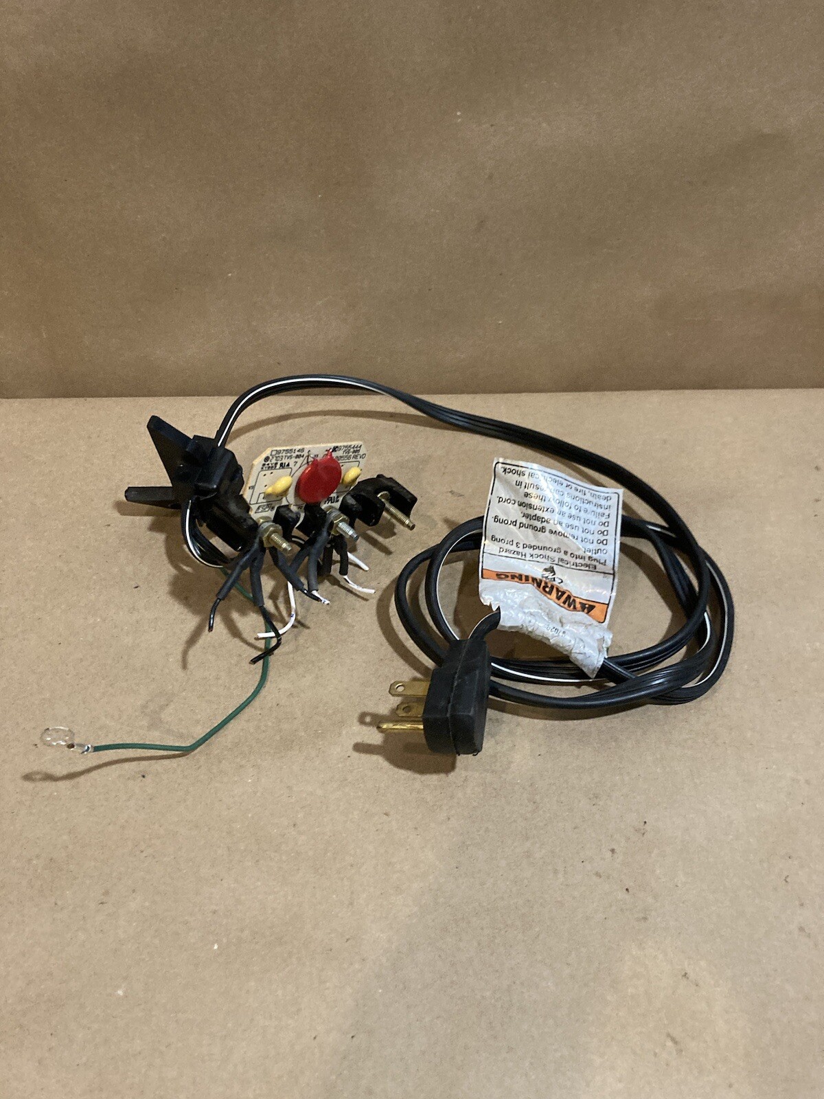 Whirlpool Gas Dryer Power Cord 9755444 OEM Genuine Terminal Block