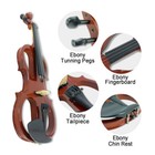 4 - String Advanced Electric Violin—Handmade, with Imitation Rosewood Case & Bow
