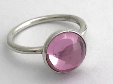 Authentic PANDORA Poetic Droplet Pink CZ Ring 190982PCZ-50 Sz 5 New