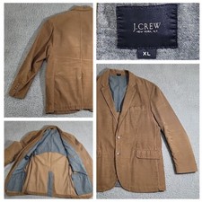 J Crew Corduroy Blazer Men's XL Tan Brown Jacket Two Button Sport Coat Preppy