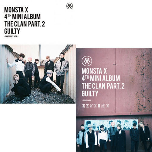 Monsta x the clan 2.5 part .2 Guilty 4th mini album 2 dis set 2cd+2 libro +2 tarjeta