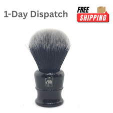 G.B.S Classic Synthetic Vegan Shaving Brush 21mm Knot 100mm Handle Onyx