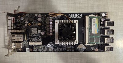 Rebtech 8 GPU Mining Motherboard PC with RAM and SSD Included
