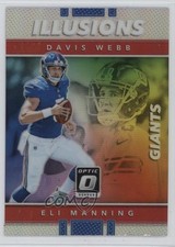 2017 Donruss Optic Illusions Holo Silver Prizm Davis Webb Eli Manning #22 07rd
