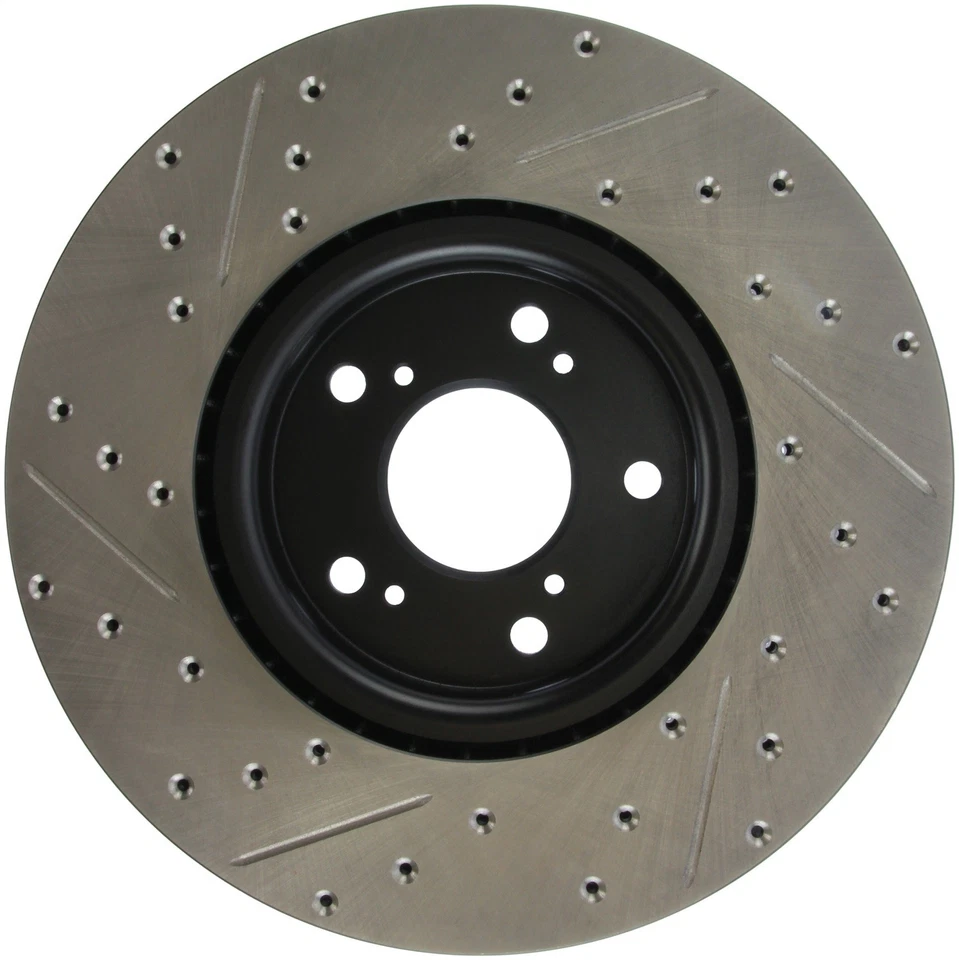 StopTech 127.40062L Sport Cross-Drilled And Slotted Disc Brake Rotor Fits TL - Image 2 of 4