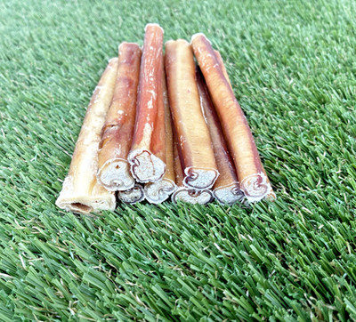 Natural Beef - Regular Bully STICKS - 6'' - Natural treats for dogs - 8 Pcs