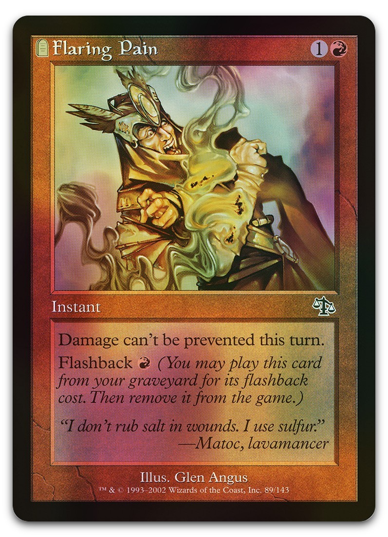 Flaring Pain #89 (Foil) (LP) Judgment JUD Magic MTG