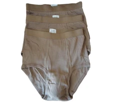 3 Pair US Military Men's BVD 100% Cotton Briefs**NEW**Size 34