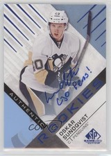 2016-17 SP Game Used Authentic Rookies Blue Auto Oskar Sundqvist #173 Auto ay5