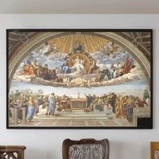 Disputation of the Holy Sacrament by Raphael Canvas/Poster Wall Art
