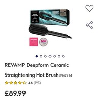 Revamp Progloss Ceramic Hair Straightener Brush