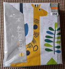 Dunelm Kids Jungle Fully Lined Eyelet Header Curtains Size 66" x 72" RRP £58